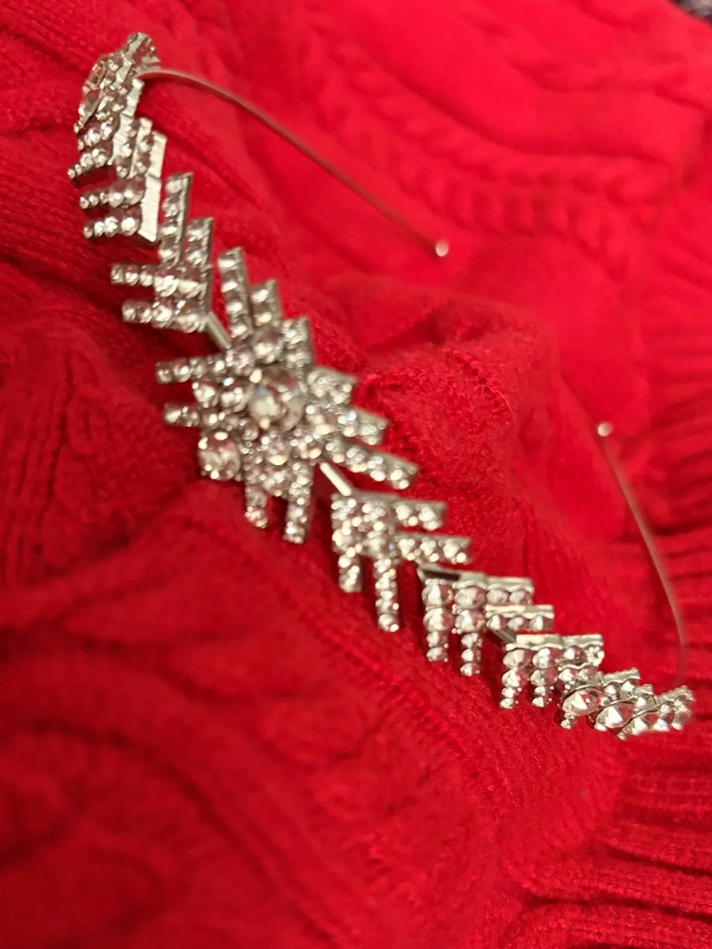 Rhinestone Silver Headband - Elegant Women’s Hair Accessory
